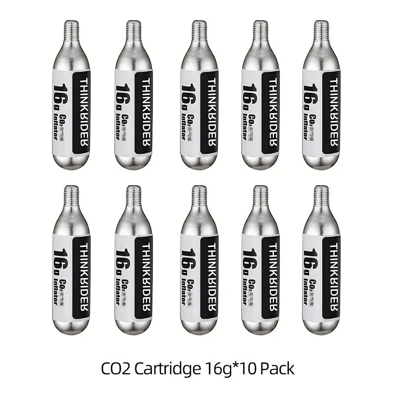 ThinkRider 16g Threaded CO2 Cartridges or CO2 Inflator for Bike Tires