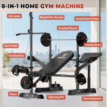 Load image into Gallery viewer, Adjustable Weight Bench Press Set
