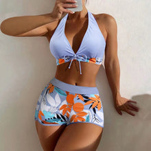 Load image into Gallery viewer, Shorts Bikinis Set  High Waist Swimsuit Women Swimwear
