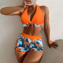 Load image into Gallery viewer, Shorts Bikinis Set  High Waist Swimsuit Women Swimwear
