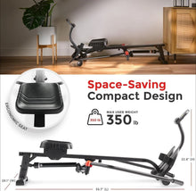 Load image into Gallery viewer, ZZZFitness Compact Full-Motion Rowing Machine w/Adjustable Resistance

