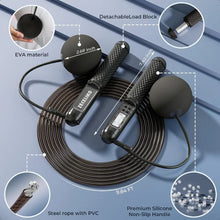 Load image into Gallery viewer, Smart Jump Rope with LED Display and Jump Counter Weighted Cord
