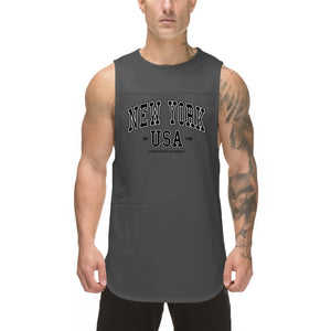 Mens Mesh Casual Tank Top Sleeveless Running Vest  Muscle Gym Sports Clothing