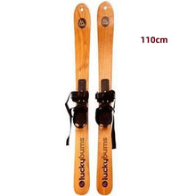 Load image into Gallery viewer, Outdoor Sport Solid Wood Snowboard Professional Skiing Board

