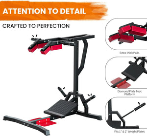 Leverage Squat Calf Raise Machine, Lower Body Training