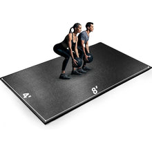 Load image into Gallery viewer, large exercise mat, 8&#39; x 6&#39;/8&#39; x 4&#39;/6&#39; x 4&#39; extra durable workout mats for home gym flooring
