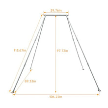 Load image into Gallery viewer, 8.1' Aerial Yoga Swing Stand with Aluminum Triangle Structure
