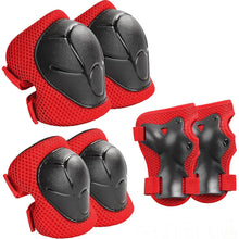 Load image into Gallery viewer, Kids Protective Gear Knee Pads and Elbow Pads 3 in 1 with Wrist Guard for  Skateboard
