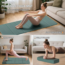Load image into Gallery viewer, 12-Fold Non-Slip Yoga Mat 75x26x0.4 Inches for Yoga, Pilates, Strength Training &amp; Meditation
