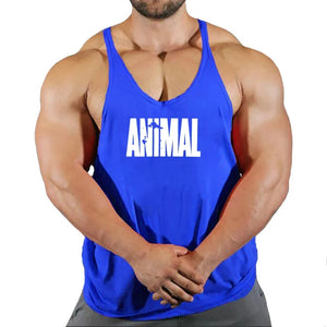Gym Top Men Muscular Man Fitness Men's Vest Stringer Vests Shirt Bodybuilding Clothing