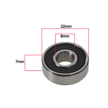 Load image into Gallery viewer, 8PCS ABEC-11 high-speed bearing 608RS is suitable for skateboard long board inline roller skates
