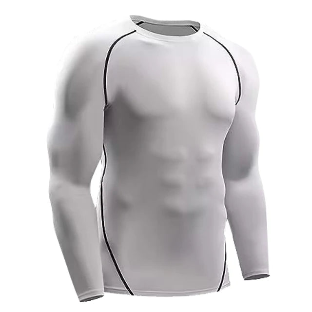 Compression Long Sleeve T Shirt Men Elastic Training T-shirt