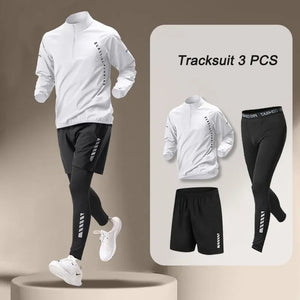 2025 Spring Men's Quick Dry Jacket Suit 1-4 piece Outdoor Fitness Running Sets
