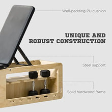 Load image into Gallery viewer, Adjustable Weight Bench with Storage Rack and Resistance Bands,
