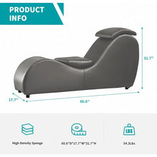 Load image into Gallery viewer, 60 Yoga Chaise Lounge Chair for Home and Outdoor Relaxation
