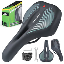 Load image into Gallery viewer, Pro Shock Absorption Bike Saddle – High-Density Gel &amp; Memory Foam
