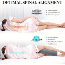 Load image into Gallery viewer, Half Moon Bolster Semi-Roll Knee Pillow Ankle &amp; Knee Support
