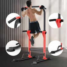 Load image into Gallery viewer, Dip Station - Home Gym Strength Training Pull-Ups Dip-Ups 330Lbs
