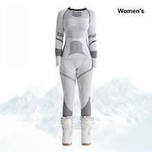 Load image into Gallery viewer, Ski Base Layer Set Men Women Thermal Quick Dry Moisture Wicking Compression Wear
