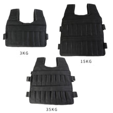 Load image into Gallery viewer, 3/20/15/35/50kg Weighted Vest Adjustable Weighted Exercise Vest Workout Equipment for Running

