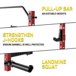 Folding Squat Rack for Home Gym