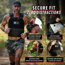 Load image into Gallery viewer, Adjustable Weighted Vest for Men &amp; Women - Rucking, Workout, Running
