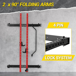 Folding Squat Rack for Home Gym