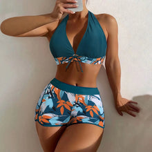 Load image into Gallery viewer, Shorts Bikinis Set  High Waist Swimsuit Women Swimwear
