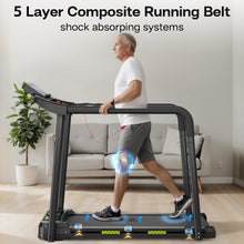 Load image into Gallery viewer, Walking Pad Treadmill for Senior, Foldable Exercise Treadmill with Stable and Safe Structural Design

