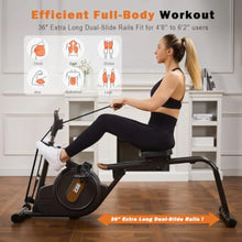 Load image into Gallery viewer, 3 in 1 Rowing Machine, Dual Slide Rail 6-Level Adjustable Height
