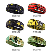 Load image into Gallery viewer, Gothic Skull Headband Sweat Bandage Sport Head Hair Band Workout Tennis Fitness Jog Basketball
