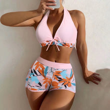 Load image into Gallery viewer, Shorts Bikinis Set  High Waist Swimsuit Women Swimwear
