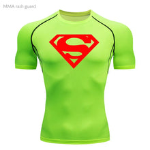 Load image into Gallery viewer, Sports Compression Shirt Men's T-Shirt Short Sleeve Quick Dry Summer Fitness Top Bodybuilder T-shirt Running
