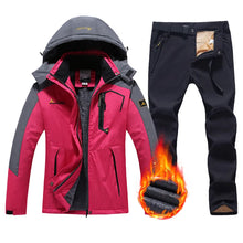 Load image into Gallery viewer, Ski Suit Women's Waterproof Snowboard Jacket Pants
