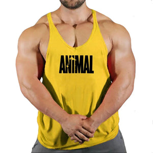 Gym Top Men Muscular Man Fitness Men's Vest Stringer Vests Shirt Bodybuilding Clothing