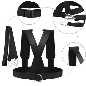 Resistance Bands Fitness Sled Harness Vest with Pad