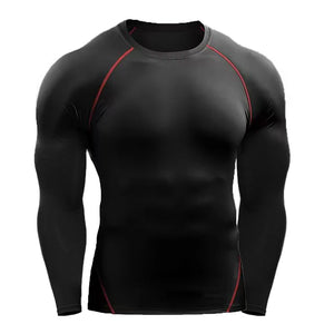 Compression Long Sleeve T Shirt Men Elastic Training T-shirt