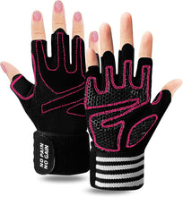Load image into Gallery viewer, Workout Gloves with Wrist Wrap Support,
