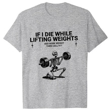 Load image into Gallery viewer, Gym Workout T-shirts for Men Clothing Funny Weightlifting Tshirts
