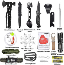 Load image into Gallery viewer, 30 In 1 Emergency Survival Kit Military Outdoor Gear Equipment First Aid Supplies
