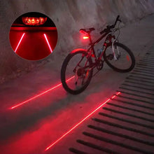 Load image into Gallery viewer, 5 LED Bike Tail Lamp Night Riding Laser Light
