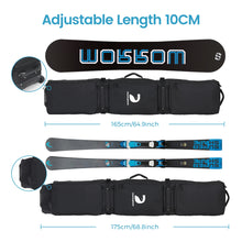 Load image into Gallery viewer, Ski Bag Snowboard Bag Wheeled Carrier Bag Carry Case
