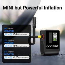 Load image into Gallery viewer, COOSPO Mini Electric Air Pump Portable Digital Inflator
