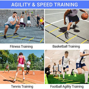 Agility Ladders Nylon Straps For Speed Training And Sports Flexibility