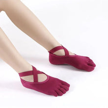Load image into Gallery viewer, Women Breathable Yoga Socks Five Toe
