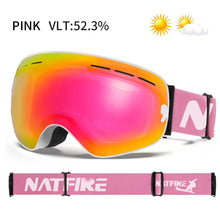 Load image into Gallery viewer, NATFIRE Ski Goggles Double Layers Anti-fog UV400
