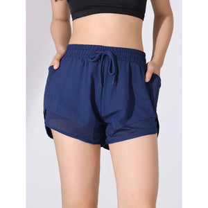 Summer sports shorts, women's loose casual anti-walking, light speed drying, high-waisted running,