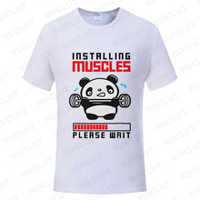 Load image into Gallery viewer, Funny Panda Gym Print T-Shirt Summer Tees for Men Women
