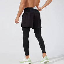 Load image into Gallery viewer, Fake Two Piece Quick Dry Sports Trousers for  Fitness Yoga Pants
