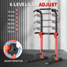 Load image into Gallery viewer, Dip Station - Home Gym Strength Training Pull-Ups Dip-Ups 330Lbs
